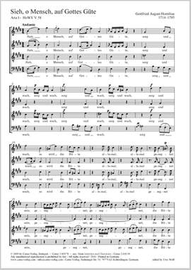 Homilius, Gottfried August: Sieh, oh Mensch, auf Gottes Güte, HoWV V.58