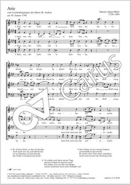 Hiller, Johann Adam: Ruh, müder Leib