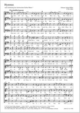 Hiller, Johann Adam: Hymnus