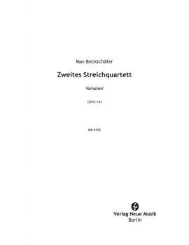 Beckschaefer, M: Zweites Streichquartett