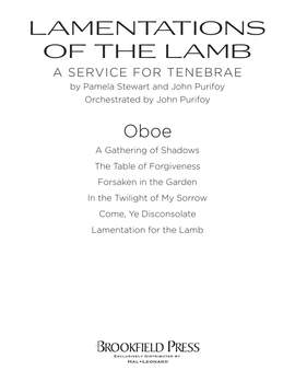 John Purifoy: Lamentations of the Lamb - Oboe
