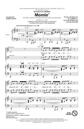Al Jarreau: Mornin' (arr. Kirby Shaw)