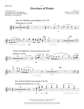 Robert Lowry: Our Songs Shall Rise (arr. Joseph M. Martin) - Flute 1 & 2 (Piccolo)