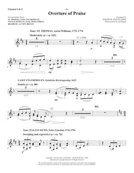 Robert Lowry: Our Songs Shall Rise (arr. Joseph M. Martin) - Clarinet 1 & 2