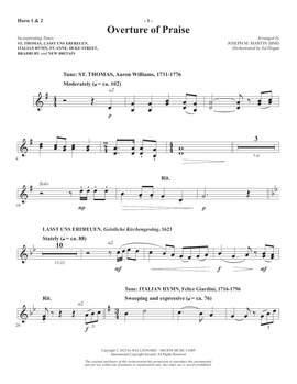 Robert Lowry: Our Songs Shall Rise (arr. Joseph M. Martin) - Horn 1 & 2