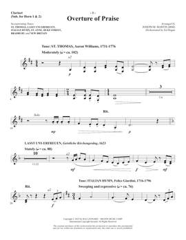 Robert Lowry: Our Songs Shall Rise (arr. Joseph M. Martin) - Clarinet (sub. Horn)