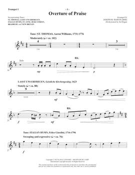 Robert Lowry: Our Songs Shall Rise (arr. Joseph M. Martin) - Trumpet 1