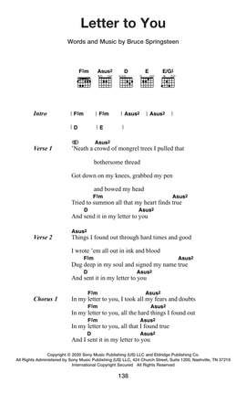 Bruce Springsteen: Letter To You