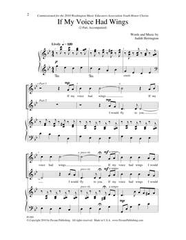 Judith Herrington: If My Voice Had Wings