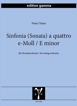 Tuma, F: Sinfonia (sonata) a quattro