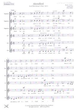 Rheinberger, J G: Abendlied