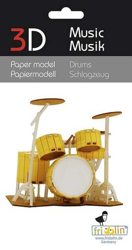 3D Paper model Drums