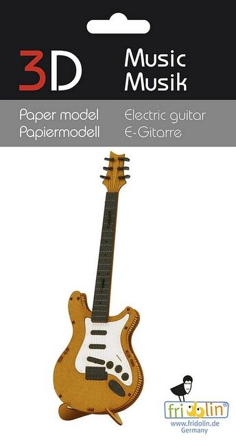 3D Paper model Electric Guitar