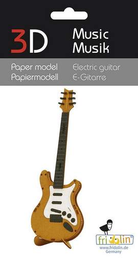 3D Paper model Electric Guitar
