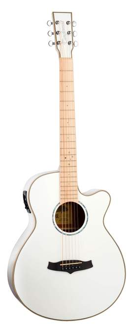 Tanglewood Winterleaf Blonde Electro Acoustic Guitar White Blonde Gloss