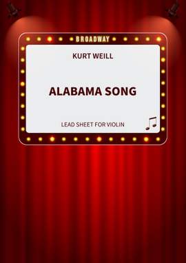 Kurt Weill: Alabama Song