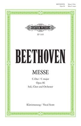 Ludwig van Beethoven: Mass in C major Op. 86 (Vocal Score)