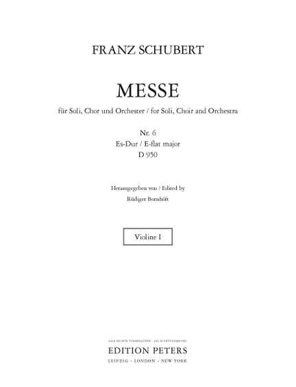 Franz Schubert: Mass in E flat D950