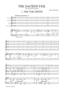 Eric Whitacre: The Sacred Veil - Conductor Score (Full Score)