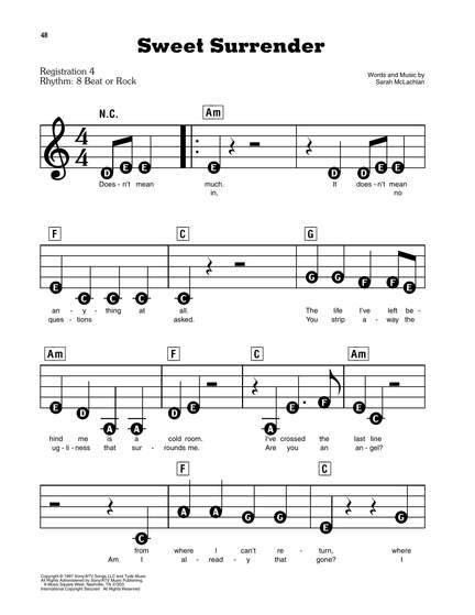 Sarah McLachlan: Sweet Surrender