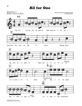 Matthew Gerrard: All For One (from High School Musical 2)