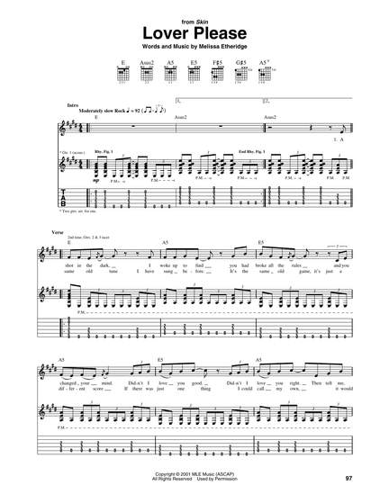 Melissa Etheridge: Lover Please