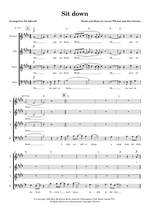 James: Sit Down (arr. Ed Aldcroft) Product Image