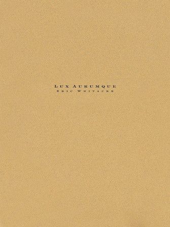 Eric Whitacre: Lux Aurumque - Flute 2
