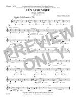 Eric Whitacre: Lux Aurumque - Bb Clarinet 2 Product Image