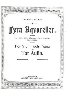 Aulin, T: 4 Aqvareller