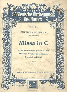 Eberlin, J: Missa C-Dur