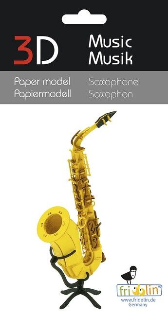 3D Paper model Saxophone