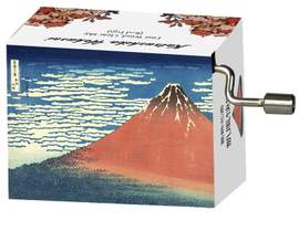 Musical Box, Magic Flute, Mozart, Hokusai, Red Fuji