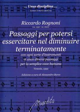 Rognoni, R: Passaggi per potersi essercitare nel diminuire terminatamente