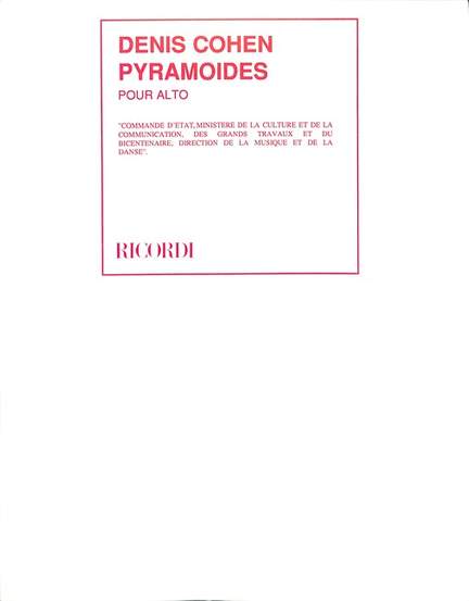 Cohen, D: Pyramoides