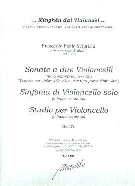 Scipriani, F: 11 Toccate con diminuzioni, Sinfonia e Studio