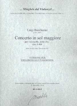 Boccherini, L: Concerto in sol maggiore GerB480 für Violoncello, Streicher und Bc