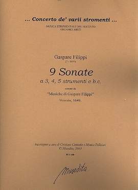 Filippi, G: 9 Sonate a 3-5 strumenti e Bc