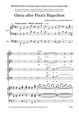 Finzi, Gerald: Gloria after Finzi's Magnificat & Nunc dimittis