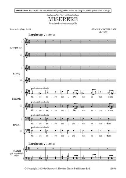 MacMillan, James: Miserere