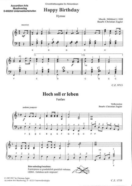 Hoch soll er leben
