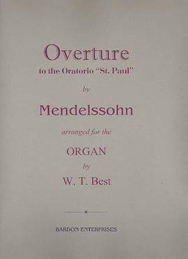 Mendelssohn Bartholdy, F: Overture to the Oratorio 'Sanct Paul'