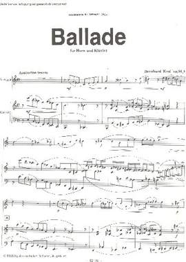Krol, B: Ballade op.94,1