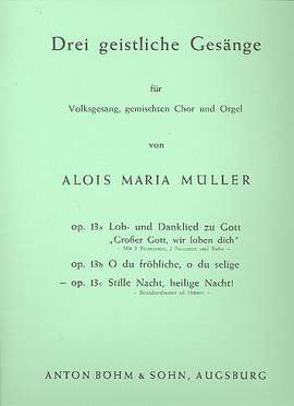 Mueller, A M: Stille Nacht, heilige Nacht op.13c