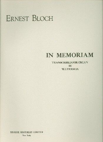Bloch, E: In Memoriam