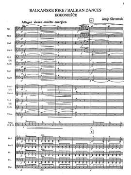 Slavenski, Josip: Four Balkan Dances, symphonic suite