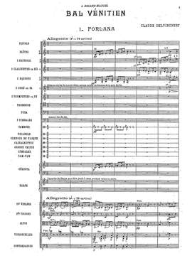Delvincourt, Claude: Bal vénitien, Suite pour orchestre (1927)