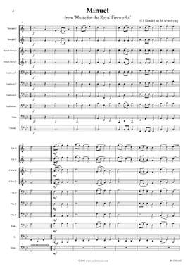 G.F. Handel: Minuet from Fireworks Music (Nine Brass)