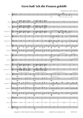 Franz Léhar: Gern hab' ich die Frau'n gekusst (from 'Paganini')