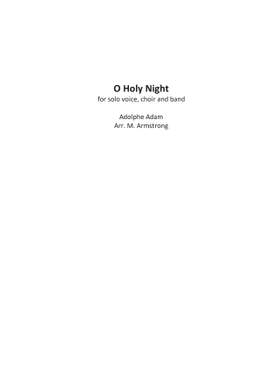 Adolphe Adam: O Holy Night (for high voice and band)